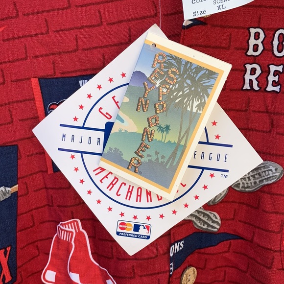 📌 NWT MLB Reyn Spooner Red Sox Shirt - Picture 5 of 6